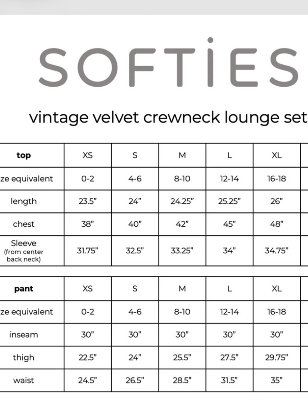 Softies Vintage Velvet 2 Piece Set - Picture 7 of 7